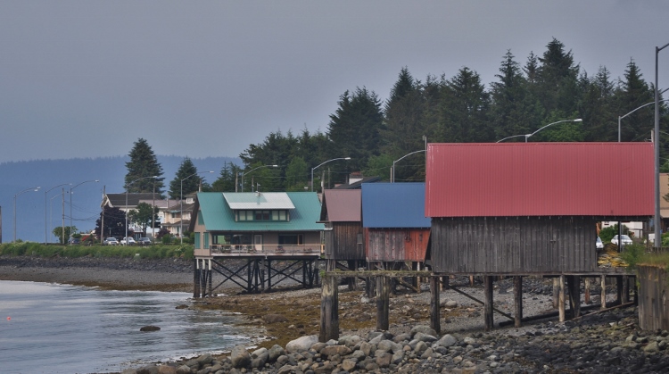 cabins on shoreline